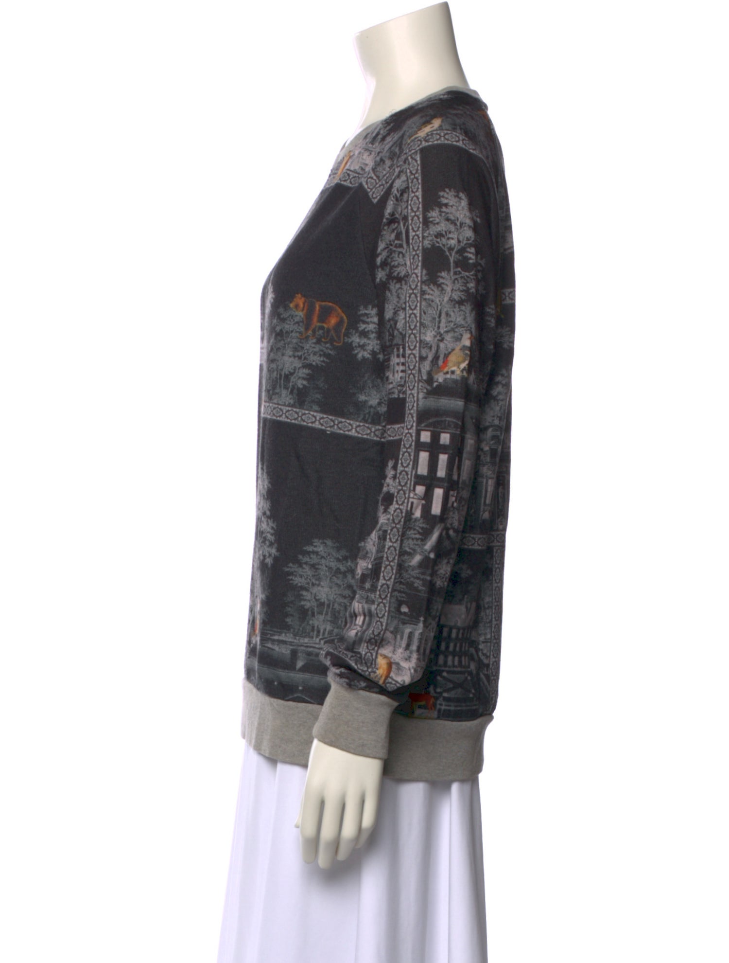 Paul & Joe Printed Crew Neck Sweater