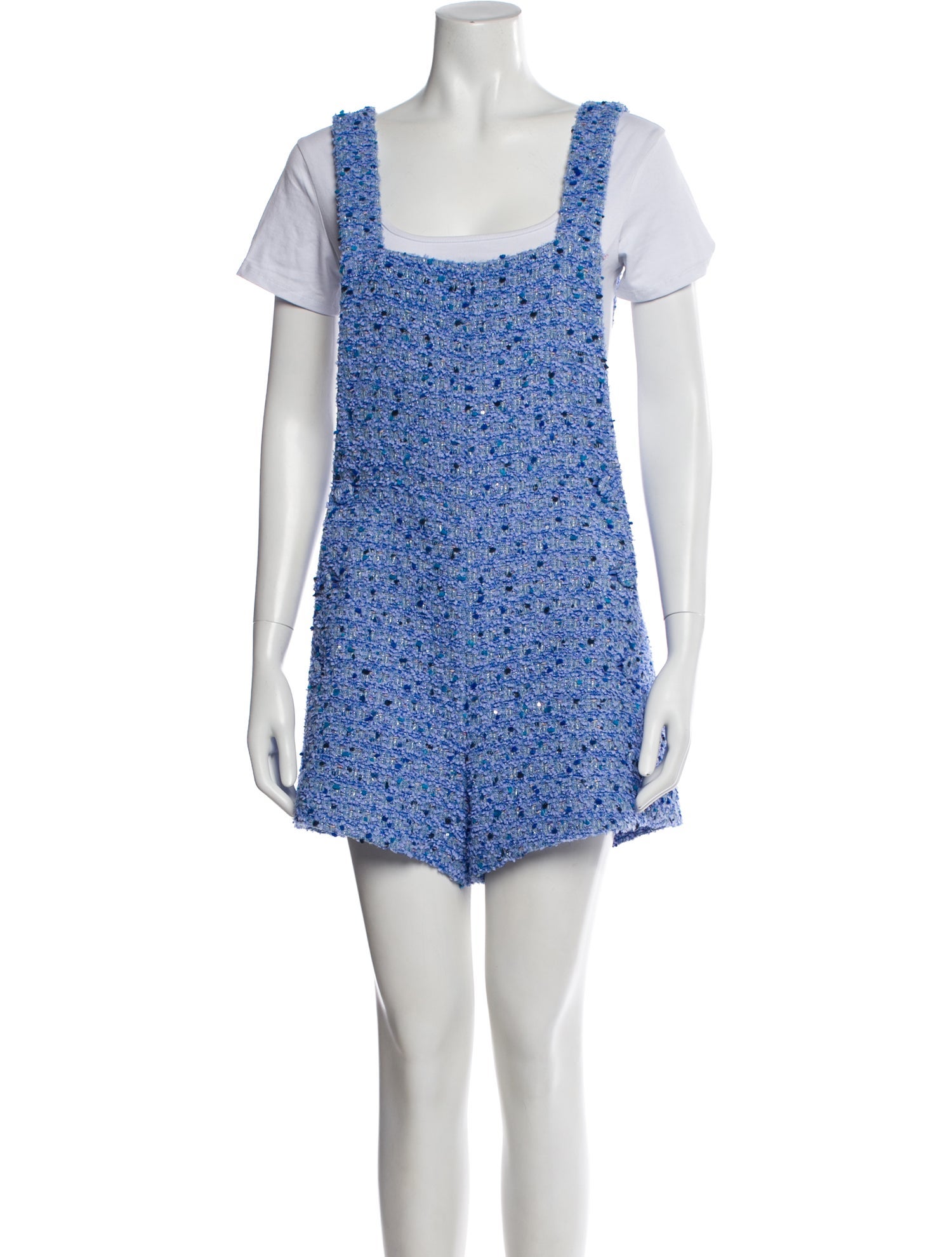 Paul & Joe Tweed Pattern Square Neckline Romper