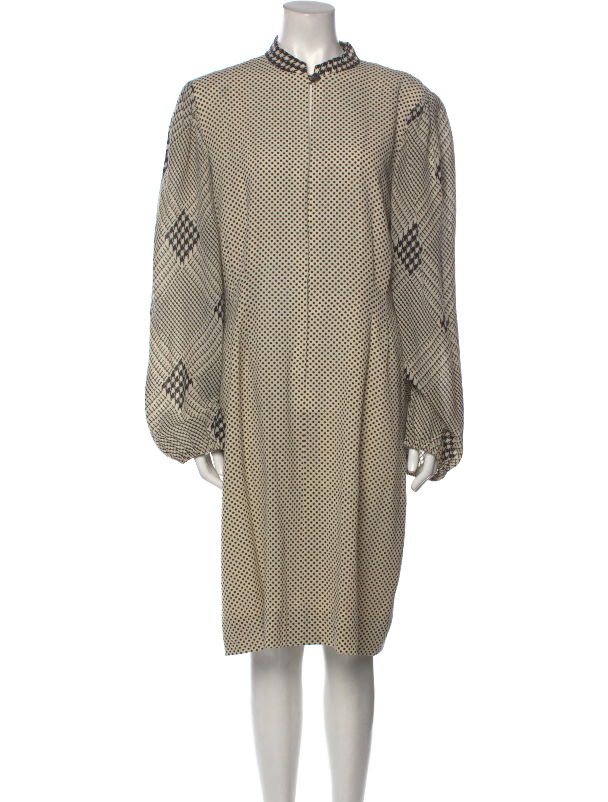 Pauline Trigere Vintage Midi Length Dress