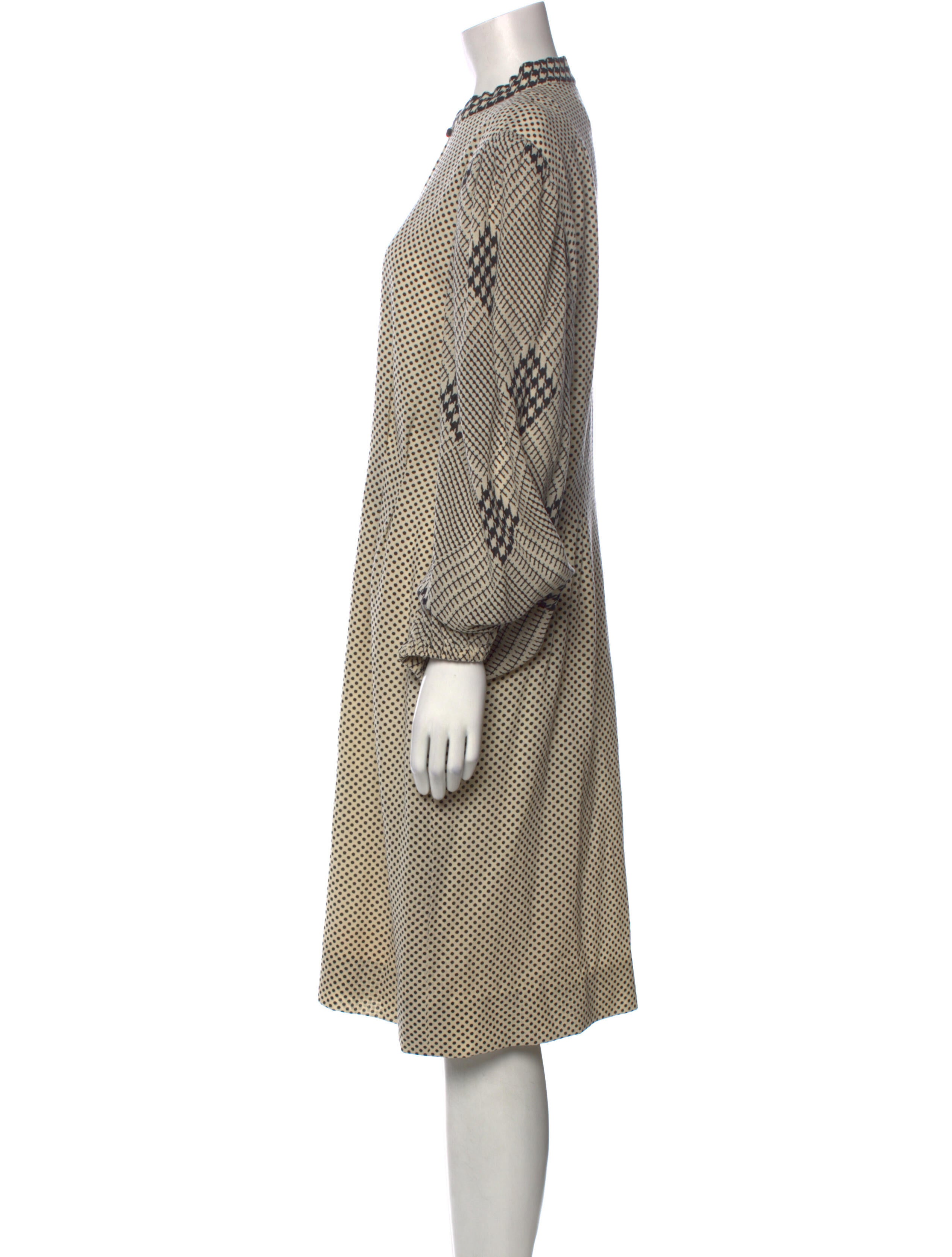 Pauline Trigere Vintage Midi Length Dress