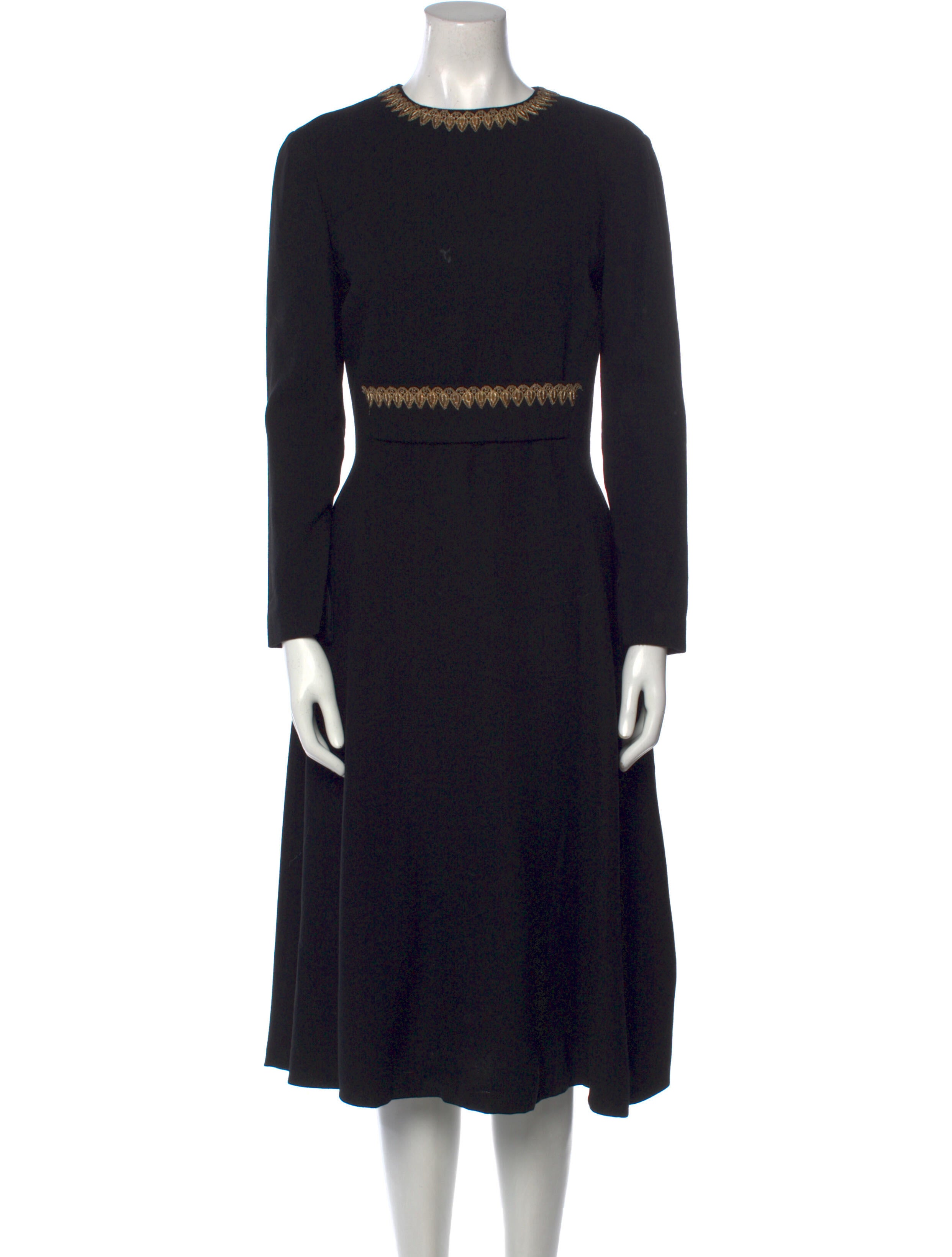 Pauline Trigere Vintage Midi Length Dress
