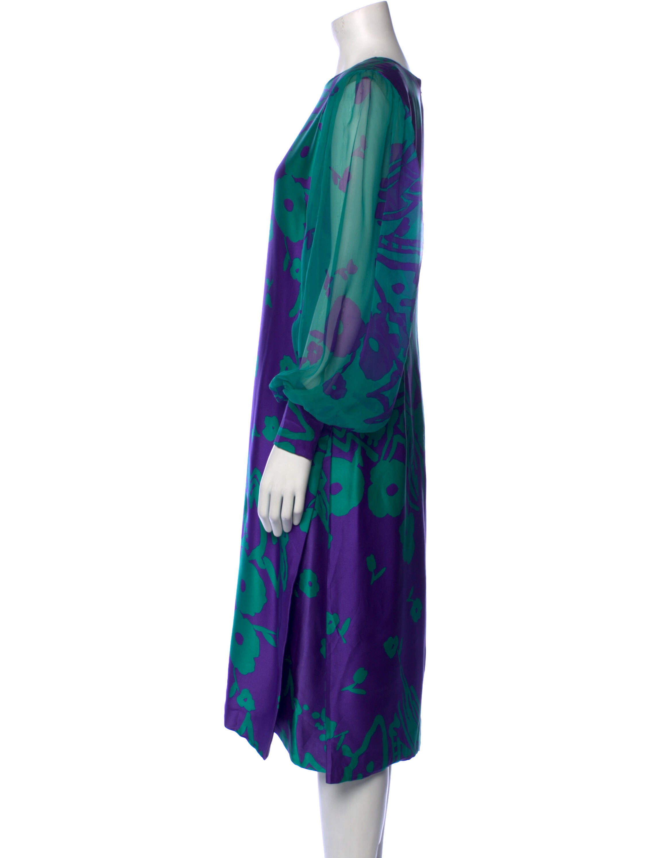 Pauline Trigere Vintage Midi Length Dress