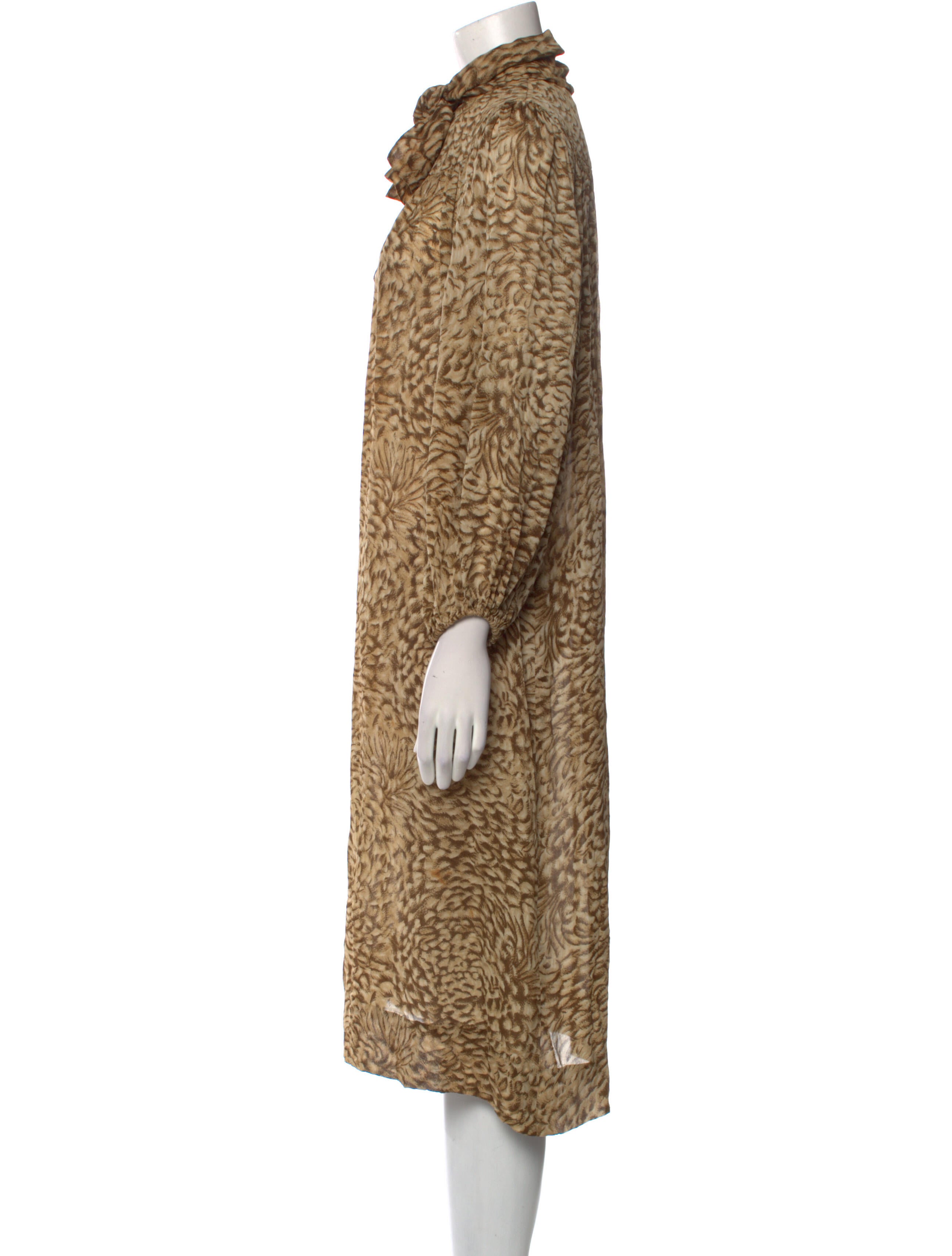 Pauline Trigere Vintage Midi Length Dress