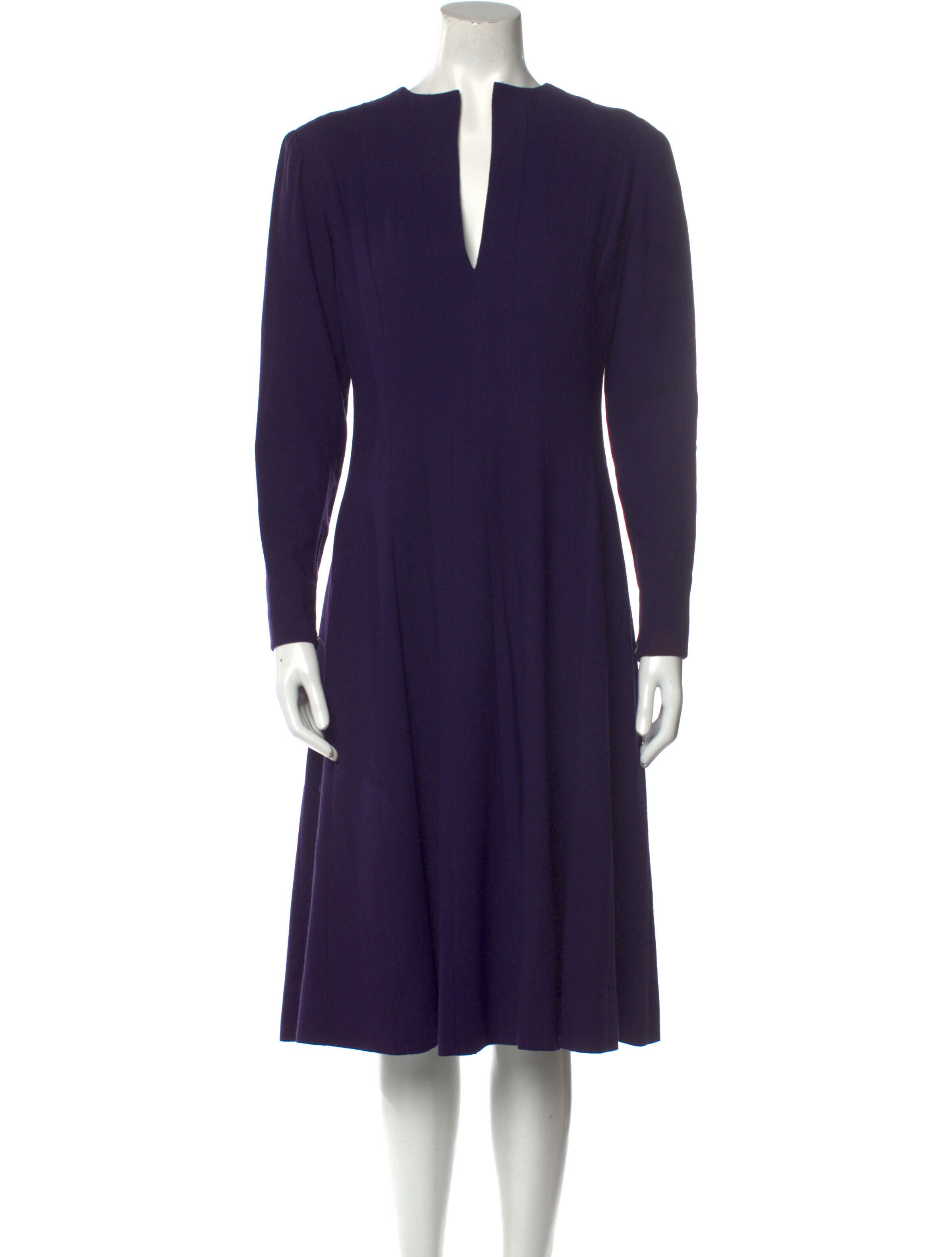 Pauline Trigere Vintage Midi Length Dress