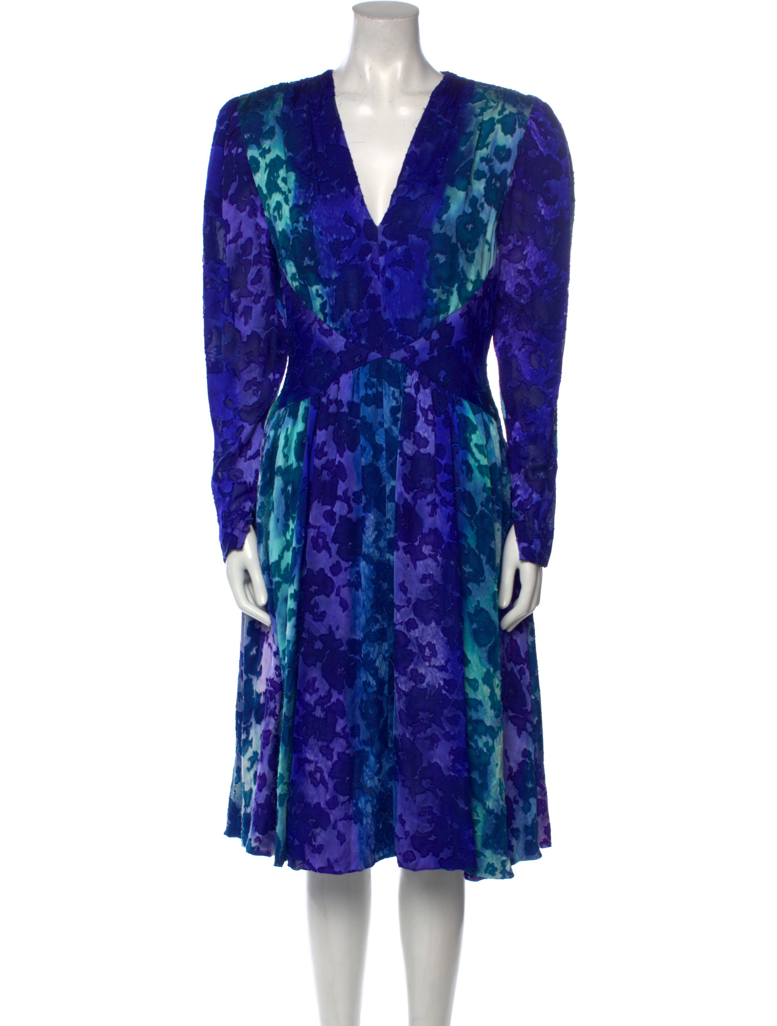 Pauline Trigere Vintage Midi Length Dress