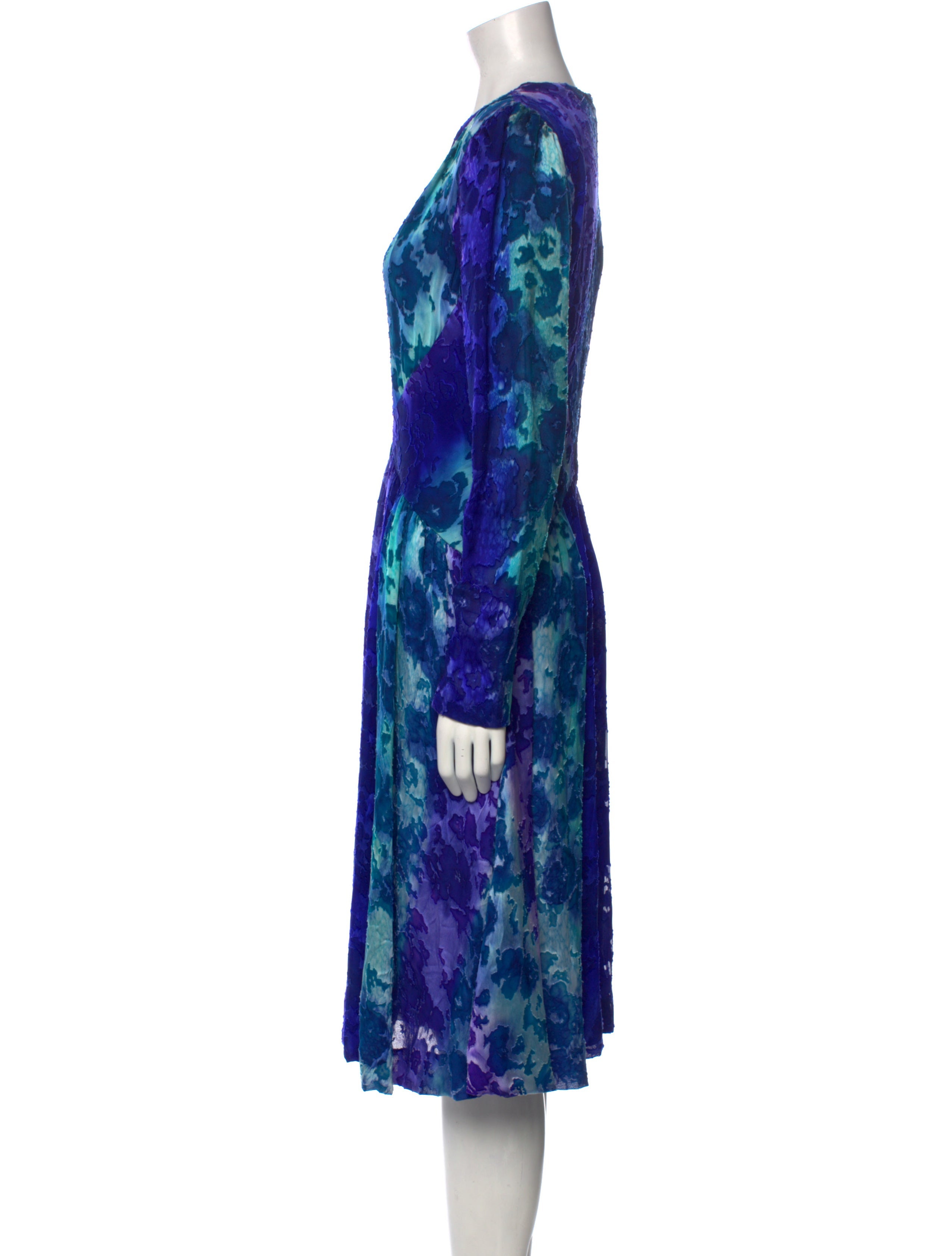 Pauline Trigere Vintage Midi Length Dress