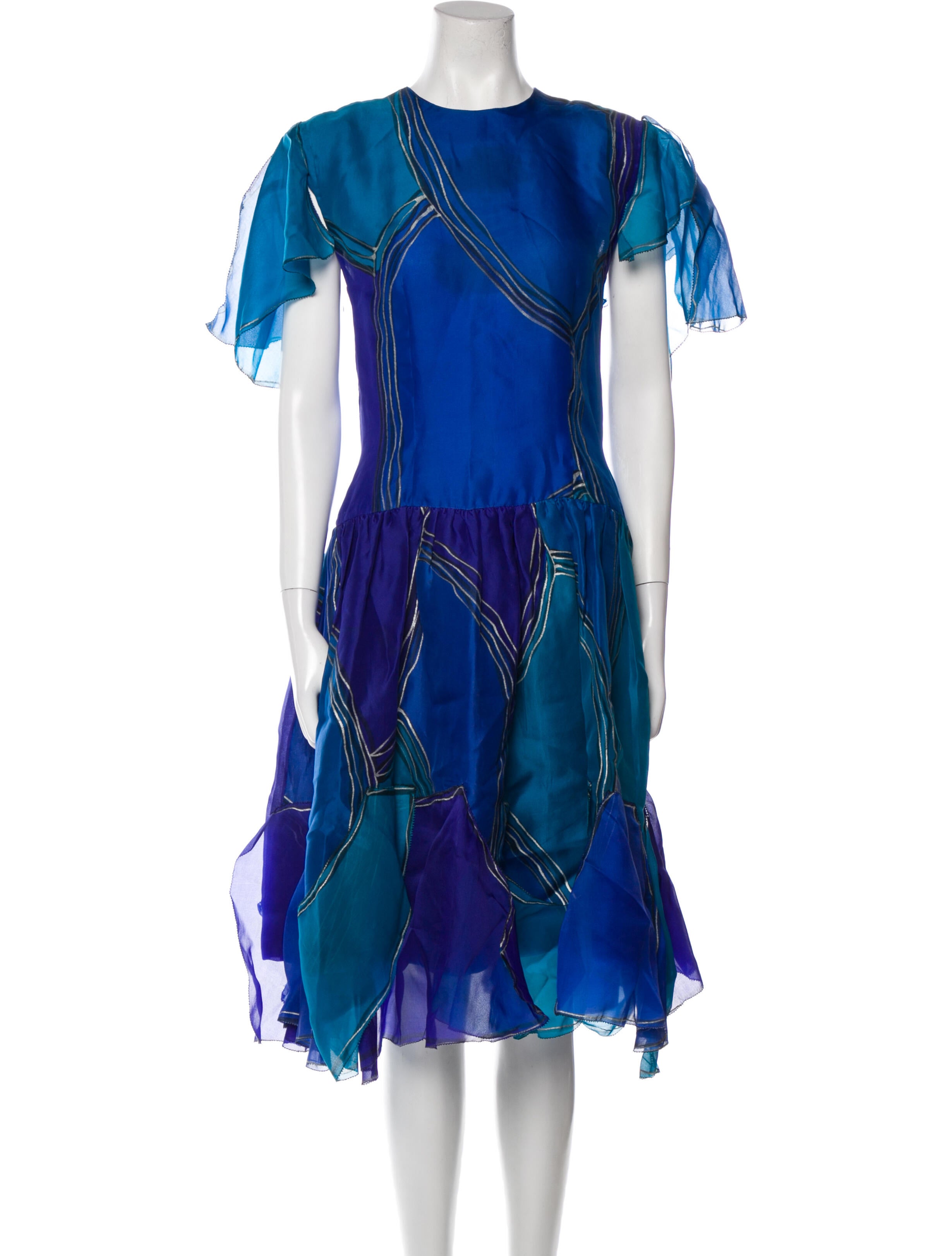 Pauline Trigere Vintage Midi Length Dress