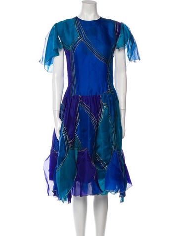 Pauline Trigere Dresses Vintage Midi Length Dress L