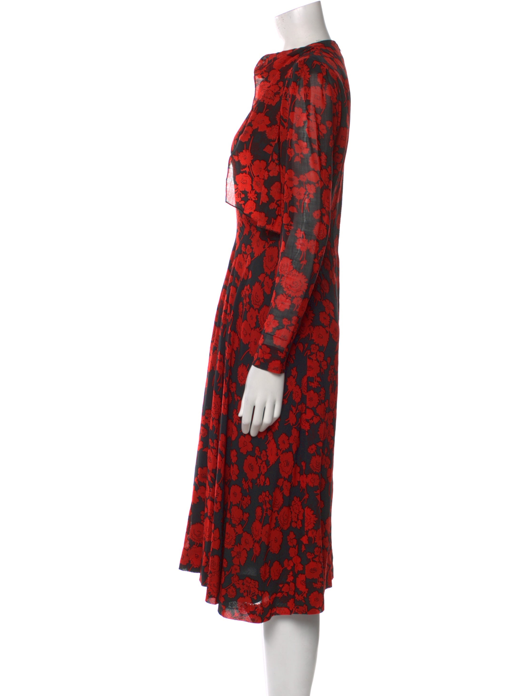 Pauline Trigere Vintage Midi Length Dress