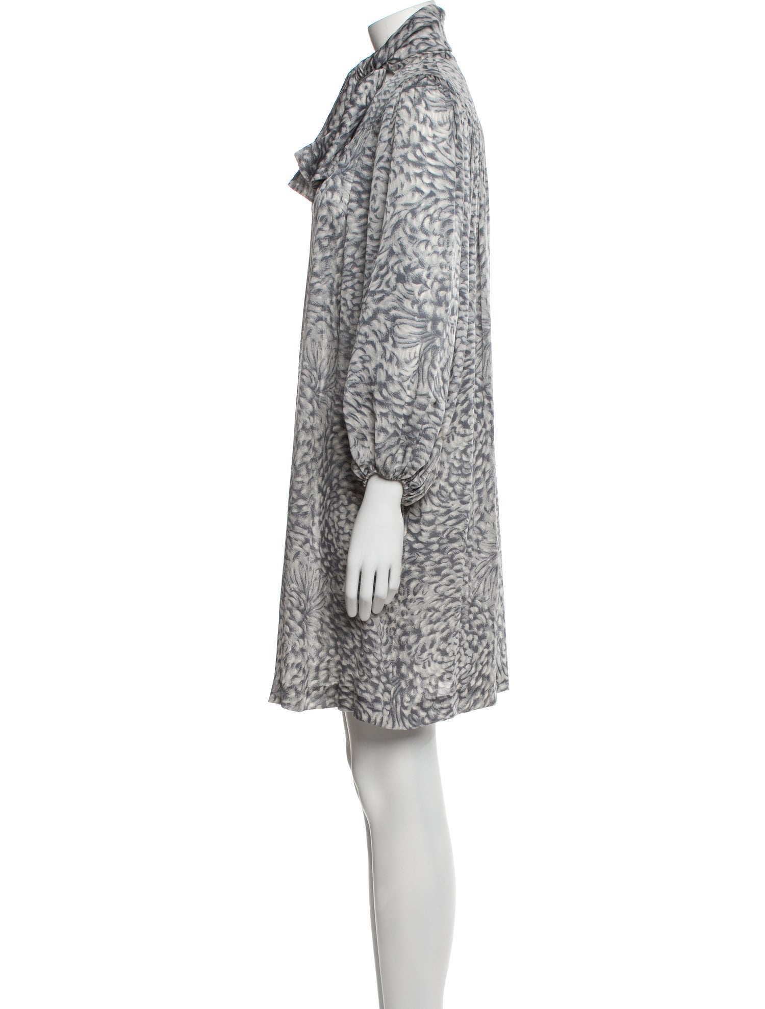 Pauline Trigere Printed Mini Dress