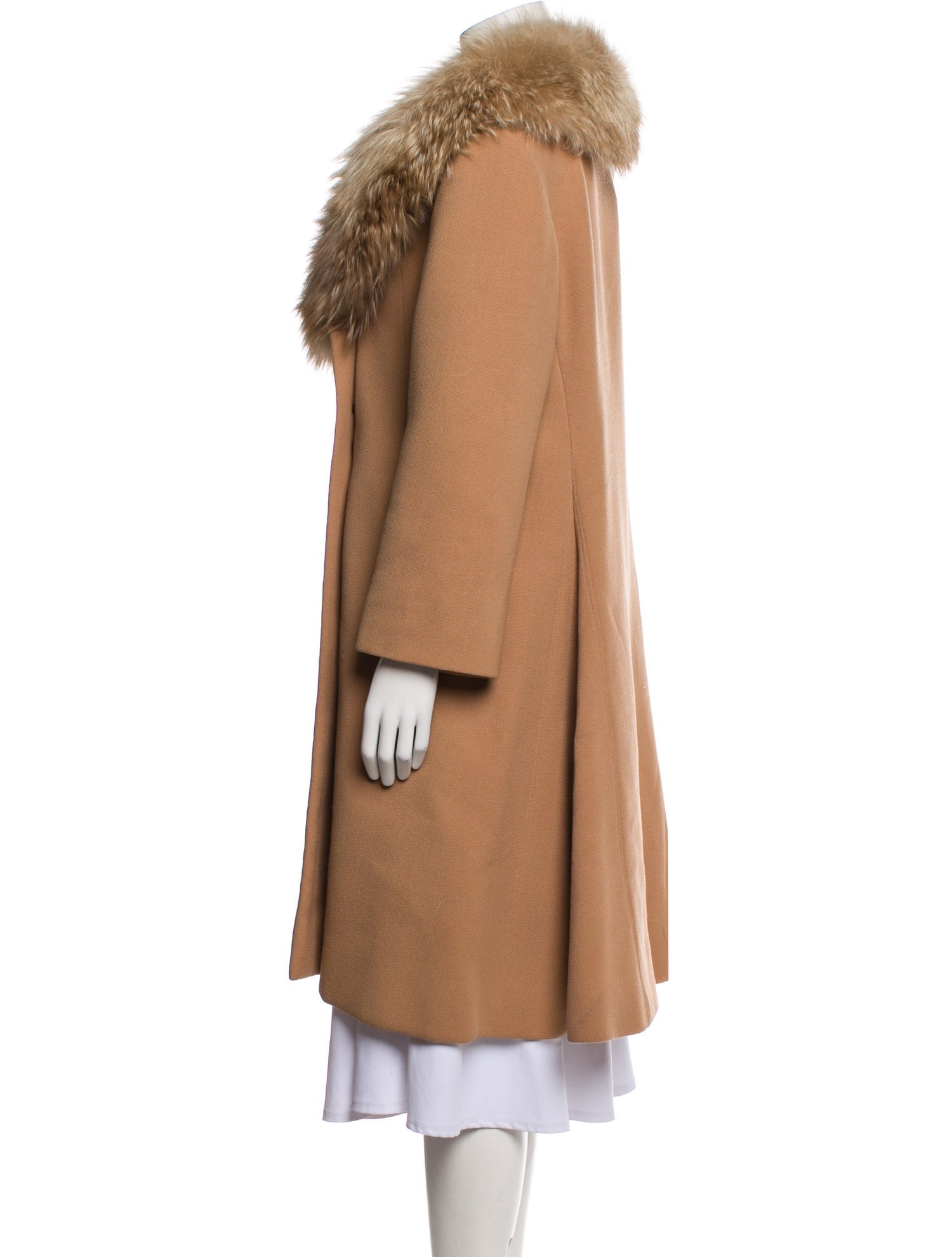 Pauline Trigere Vintage Faux Fur Coat