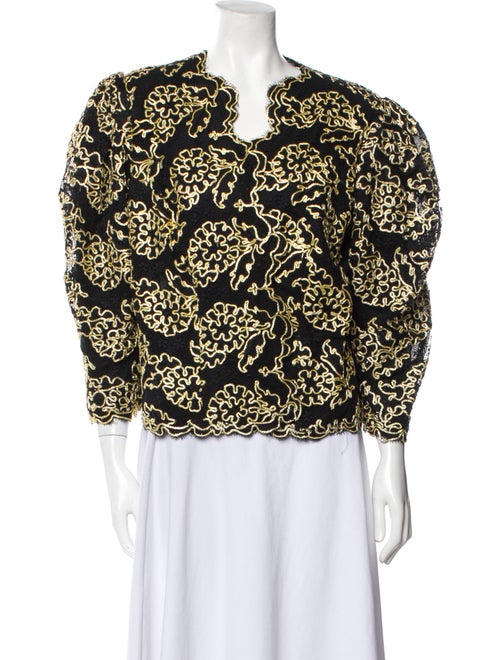 Pauline Trigere Printed Evening Jacket