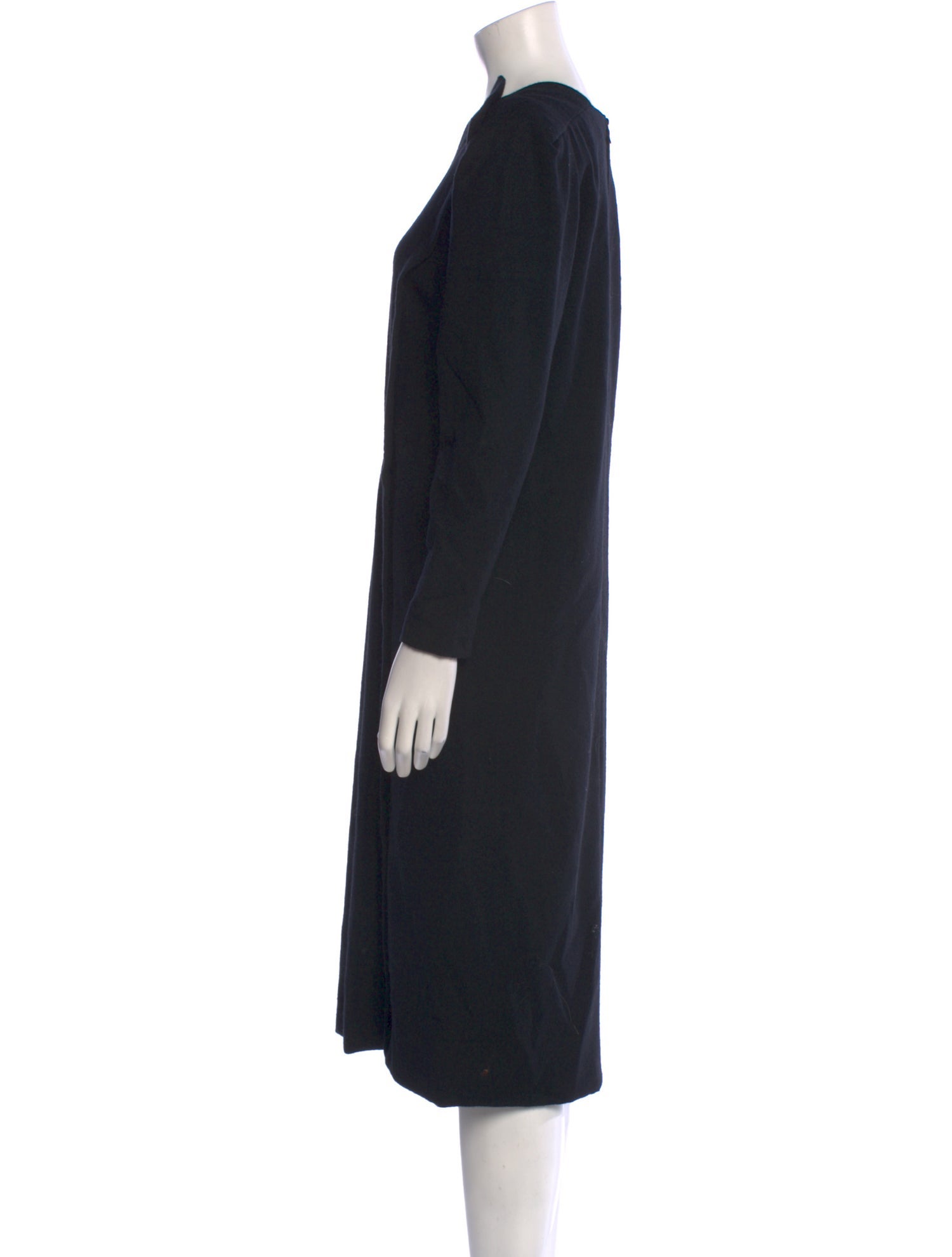 Pauline Trigere V-Neck Midi Length Dress