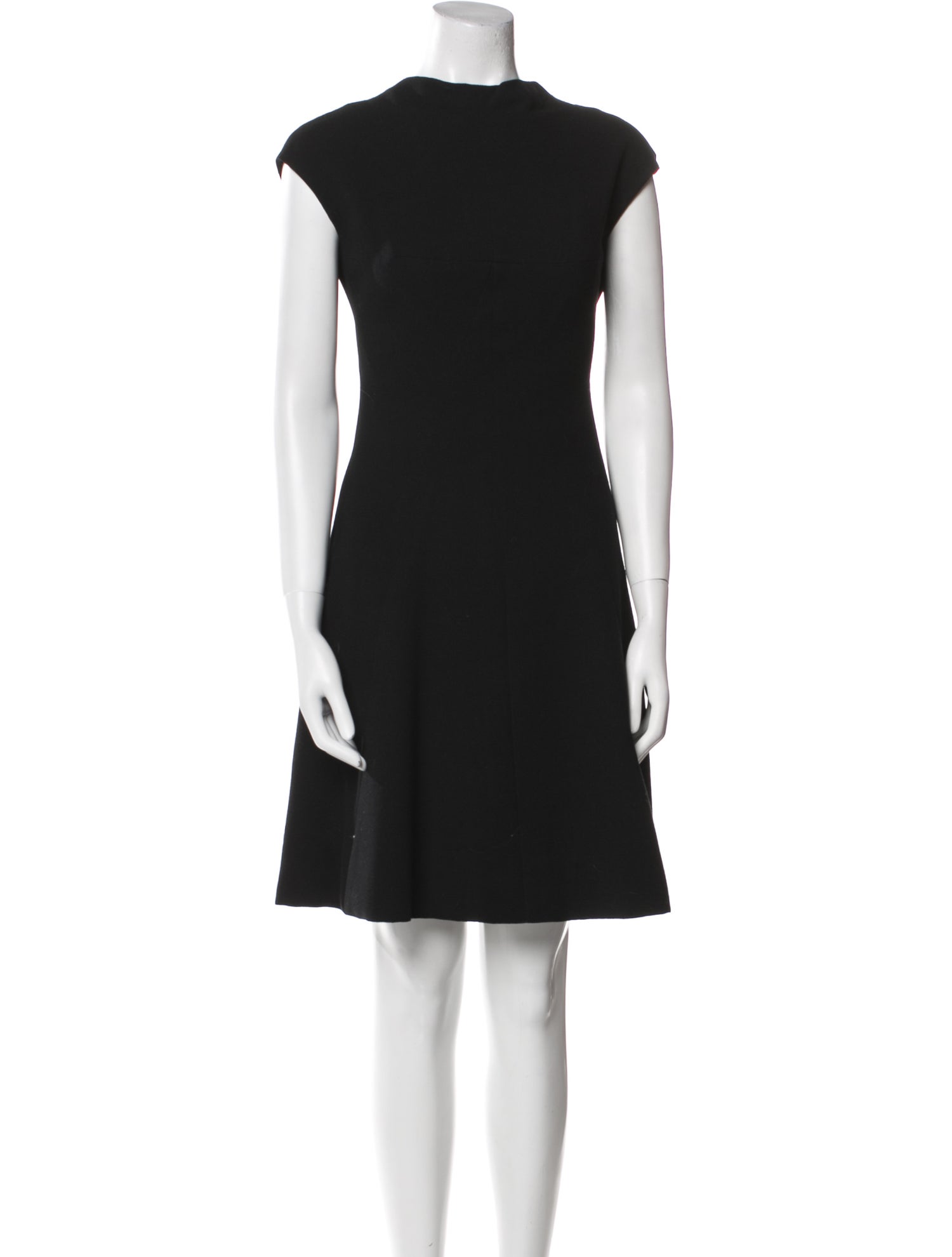Pauline Trigere Bateau Neckline Mini Dress