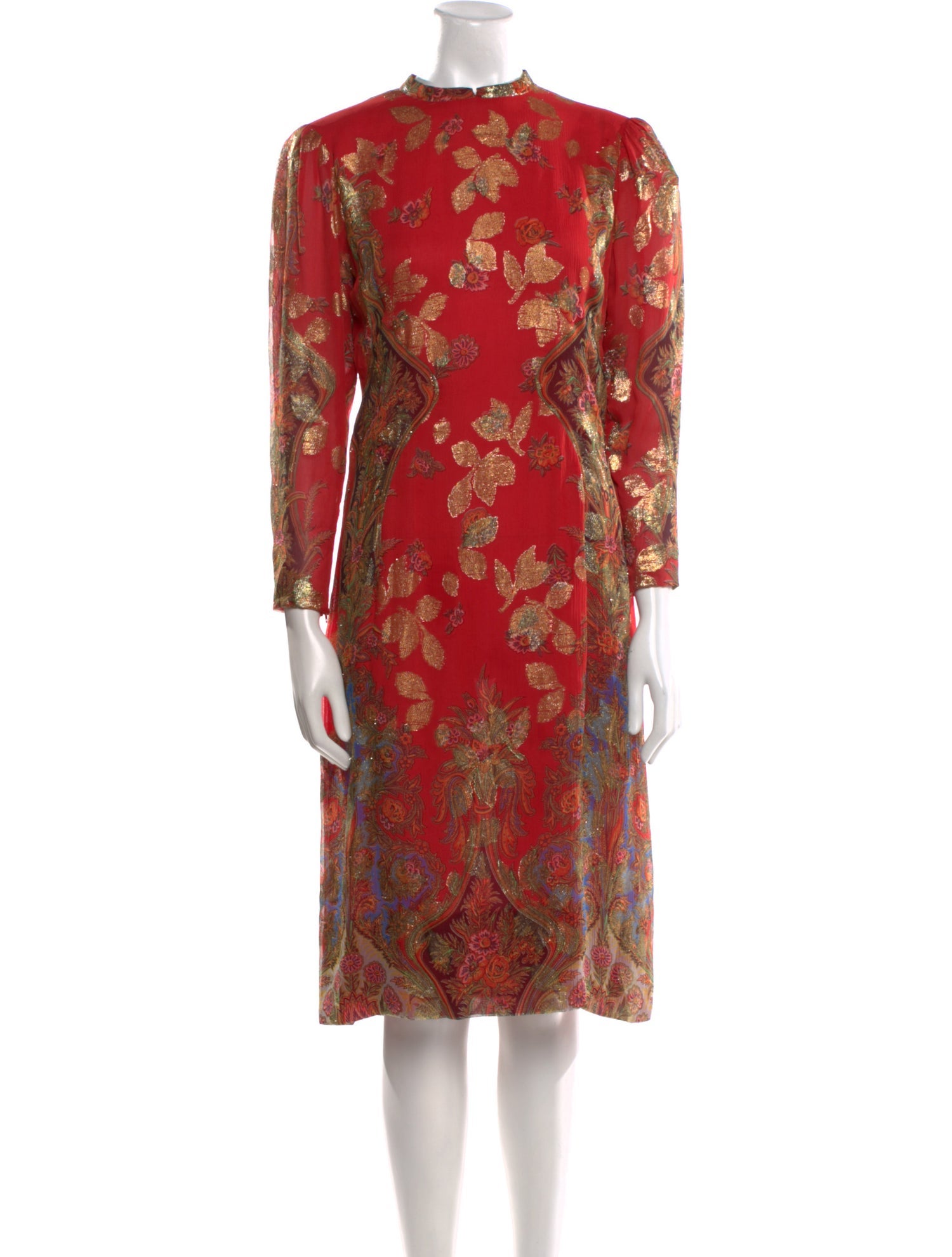 Pauline Trigere Vintage Midi Length Dress