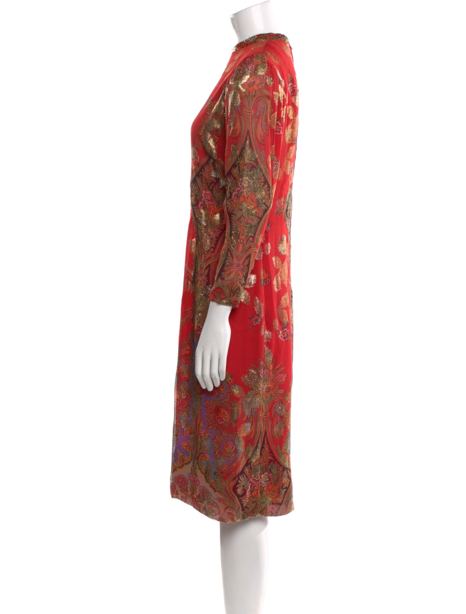 Pauline Trigere Vintage Midi Length Dress