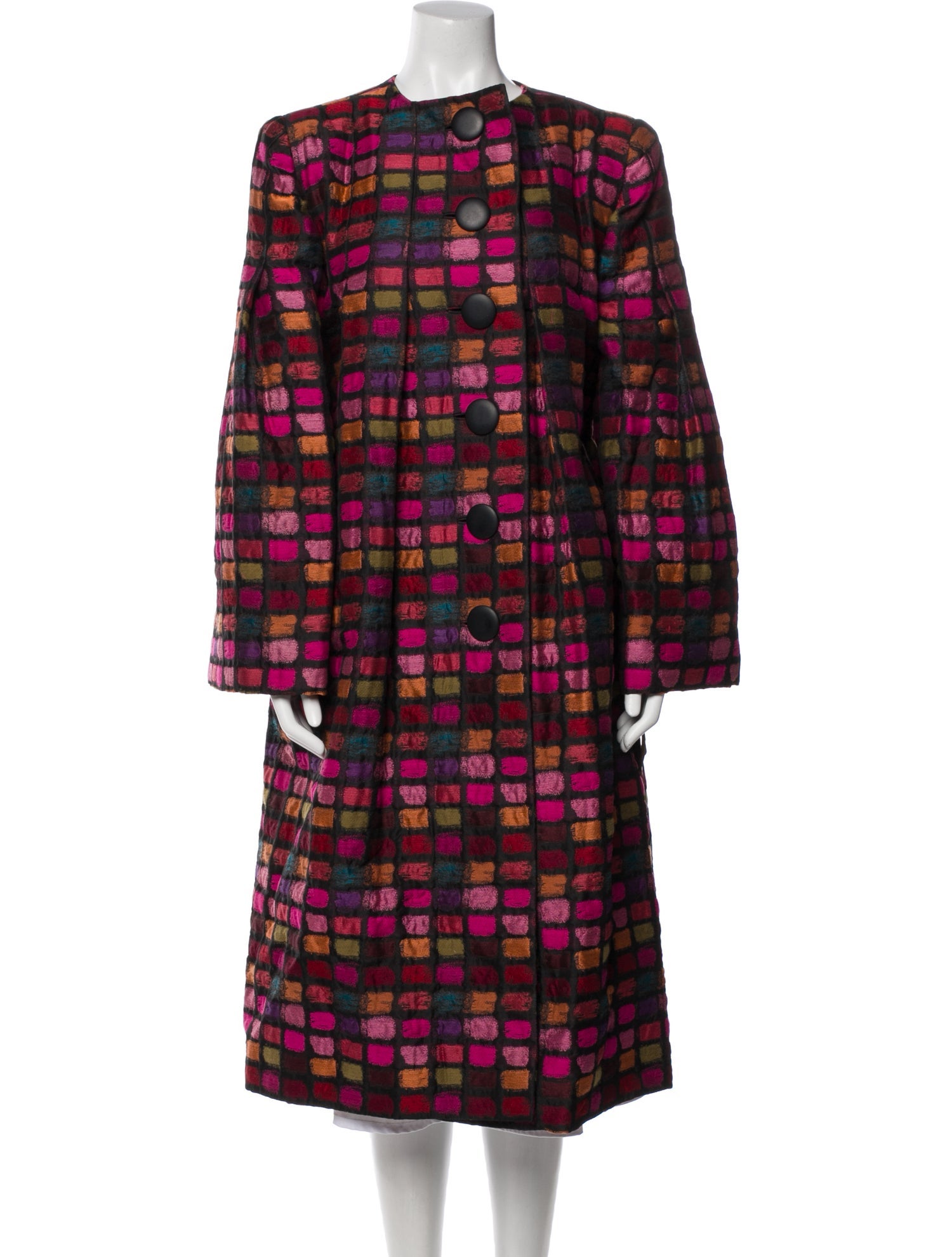 Pauline Trigere Vintage Printed Coat