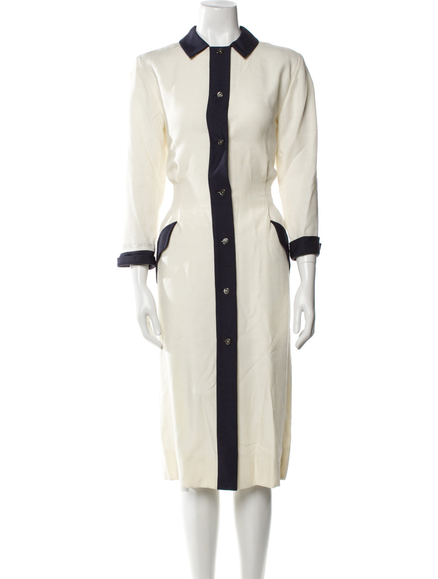 Pauline Trigere Vintage Midi Length Dress