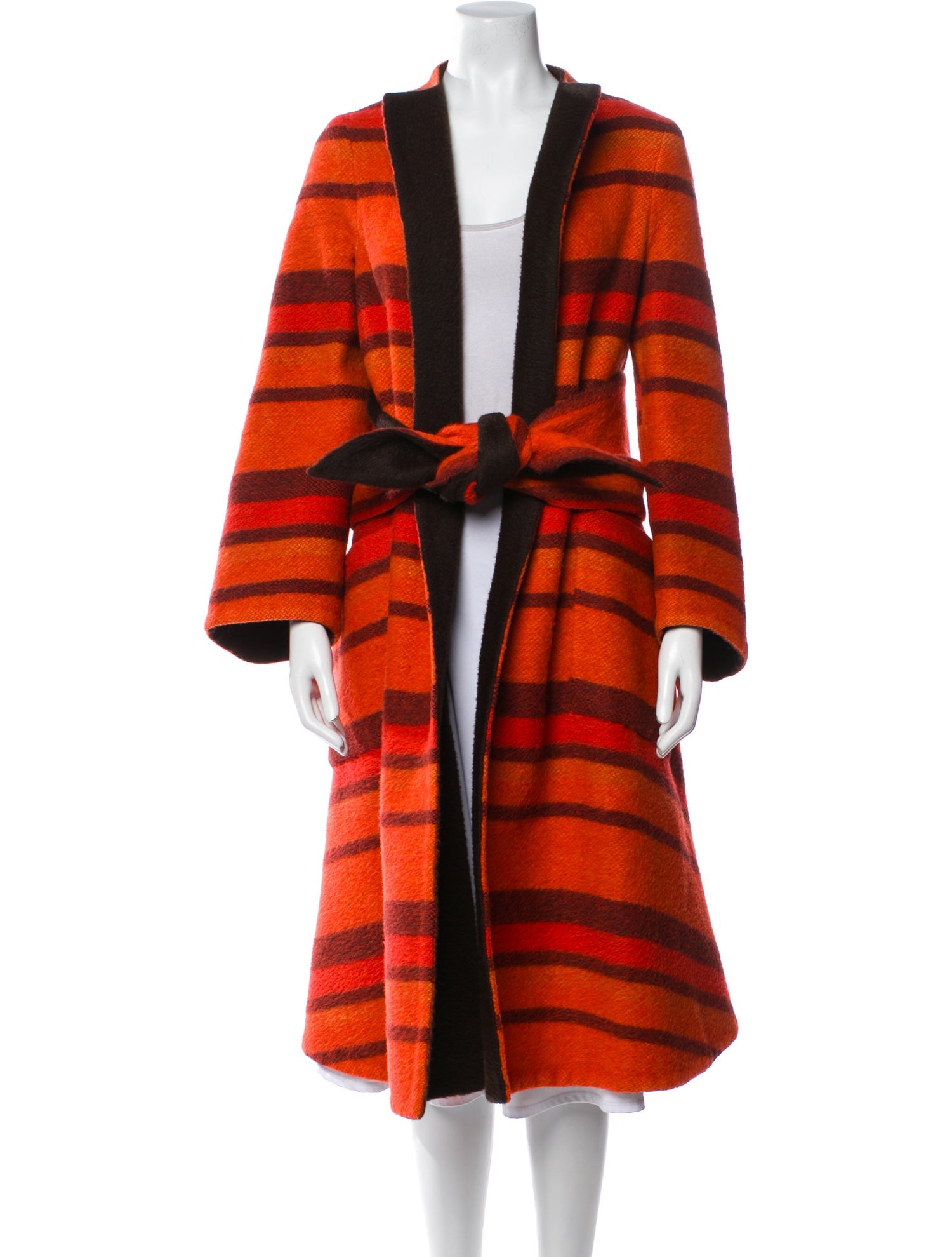 Pauline Trigere Plaid Print Coat