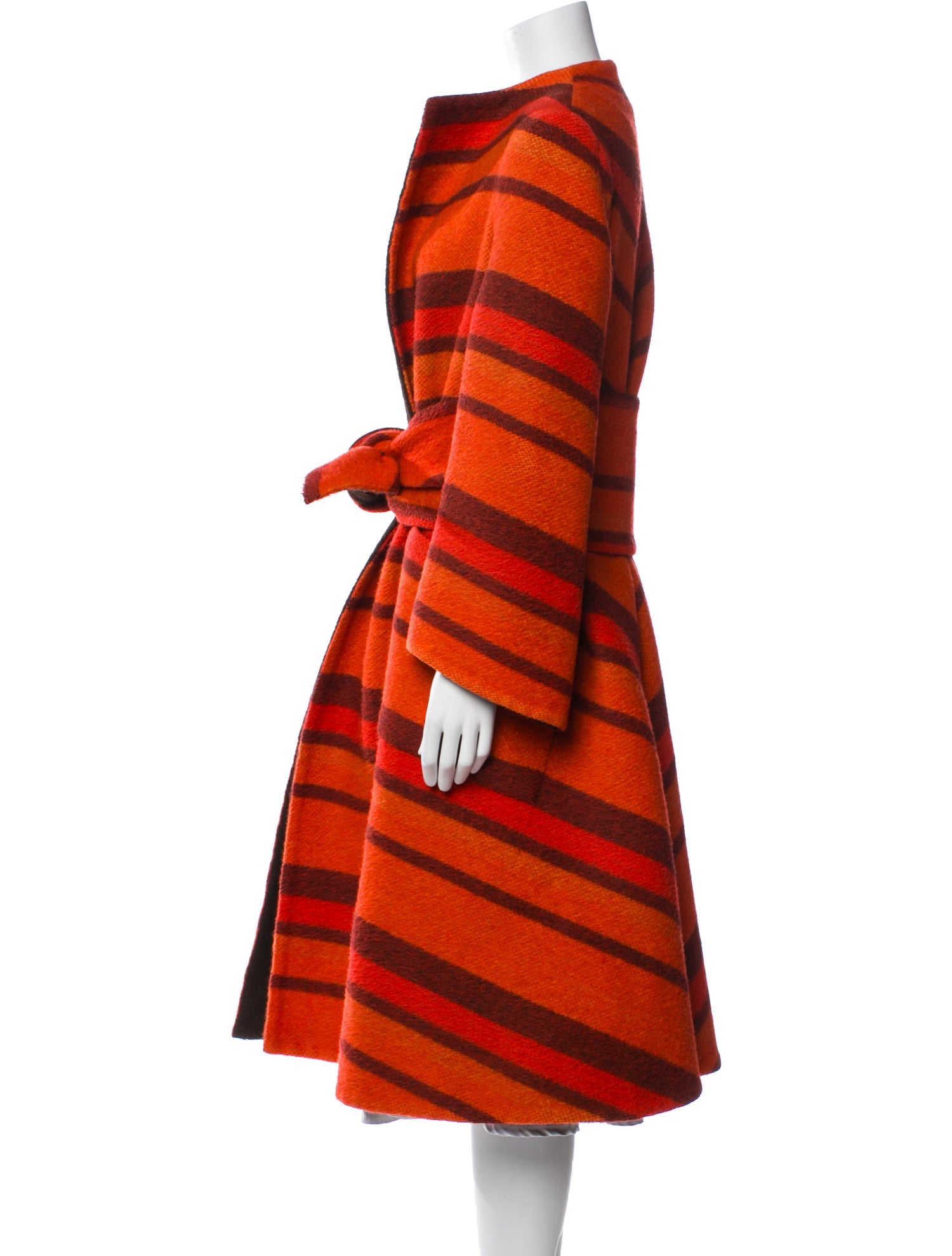 Pauline Trigere Plaid Print Coat