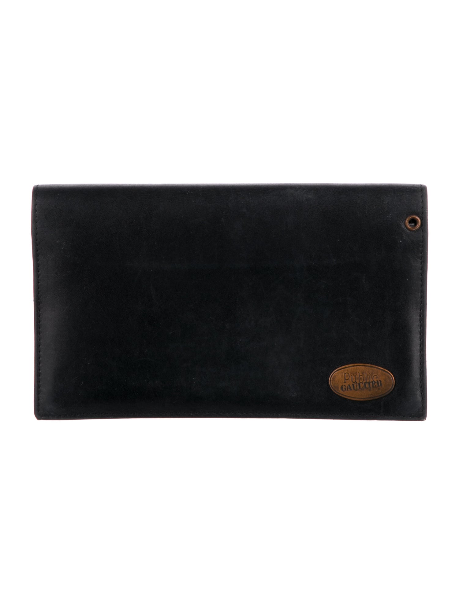 Public Gaultier Leather Bifold Wallet