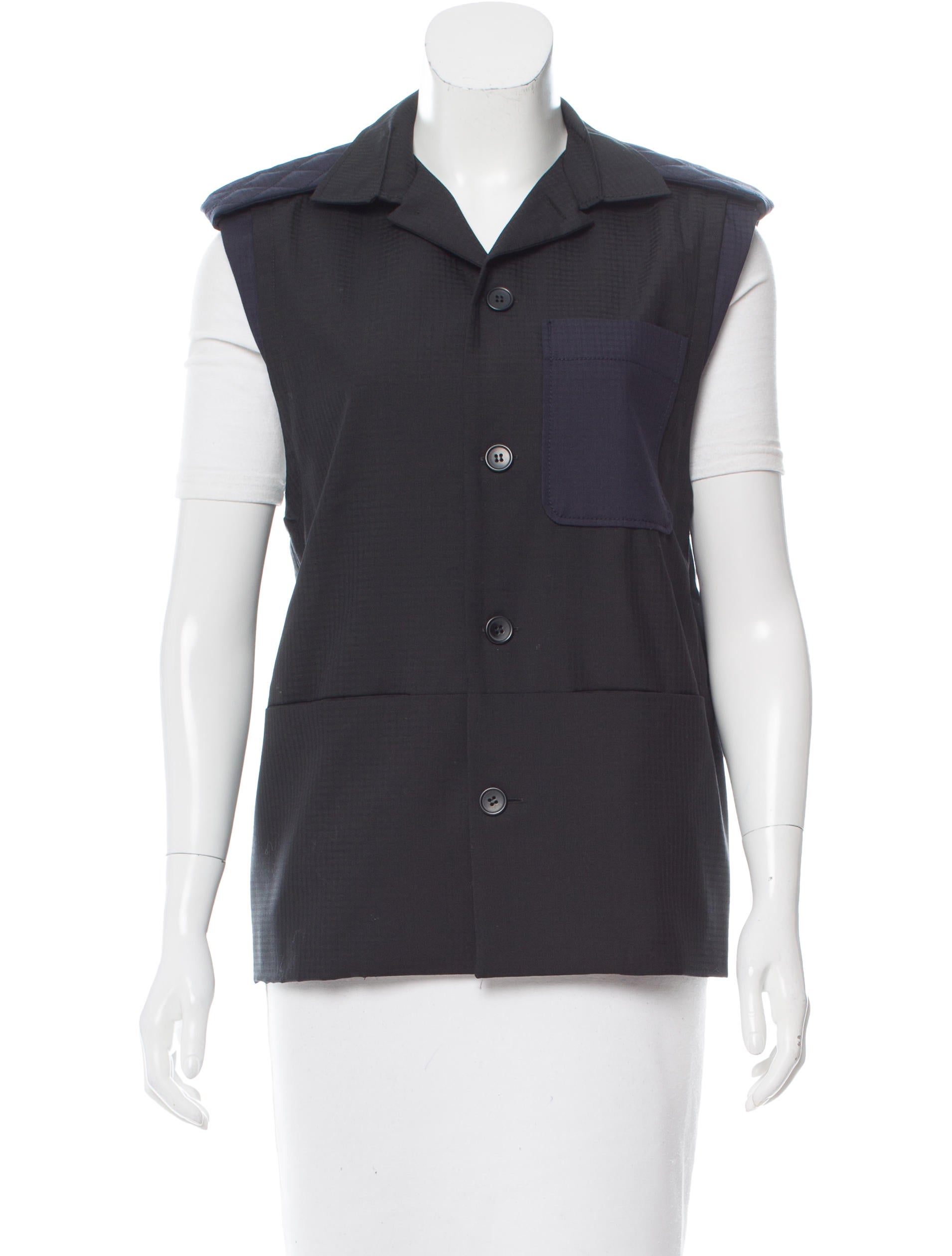 Piece d'Anarchive Collared Button-Up Vest w/ Tags