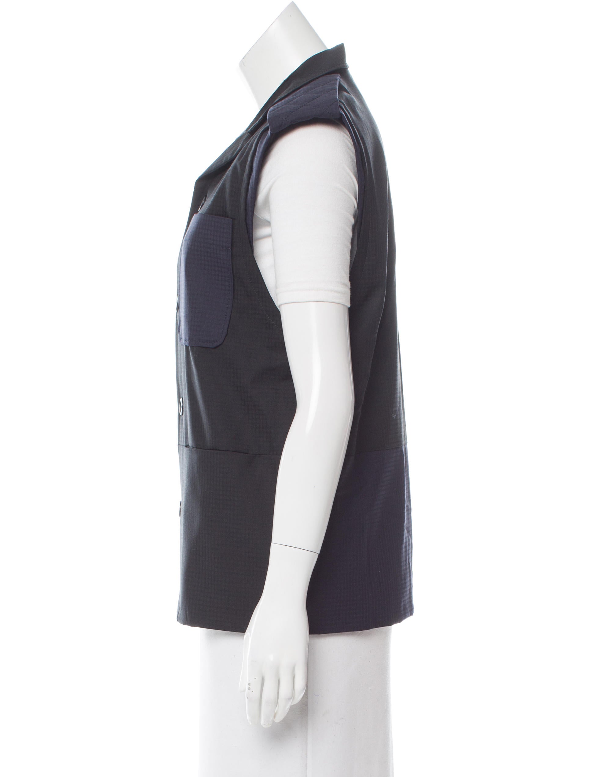 Piece d'Anarchive Collared Button-Up Vest w/ Tags