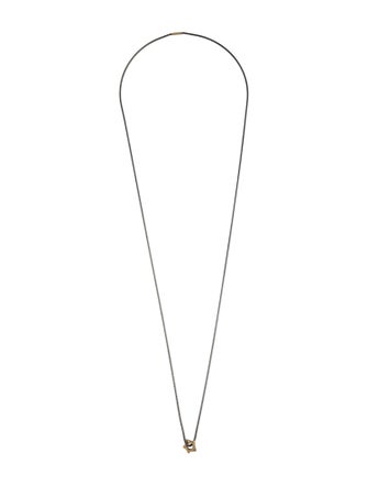 Pedro Boregaard Two-Tone Star Pendant Chain Necklace