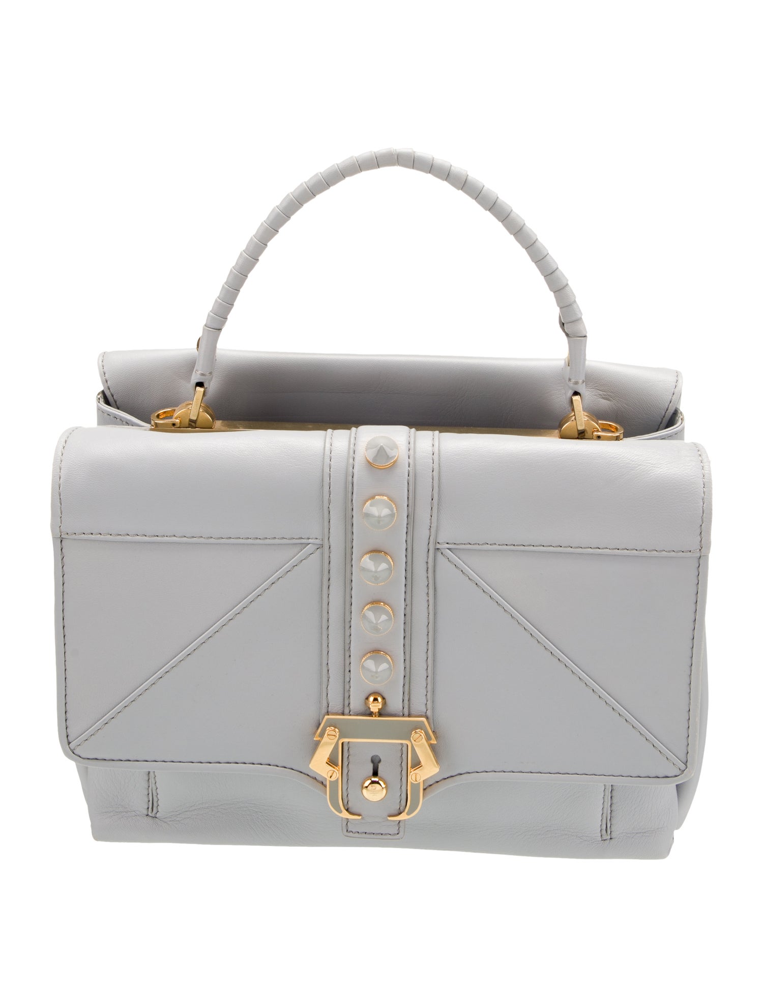 Paula Cademartori Leather Top Handle Bag