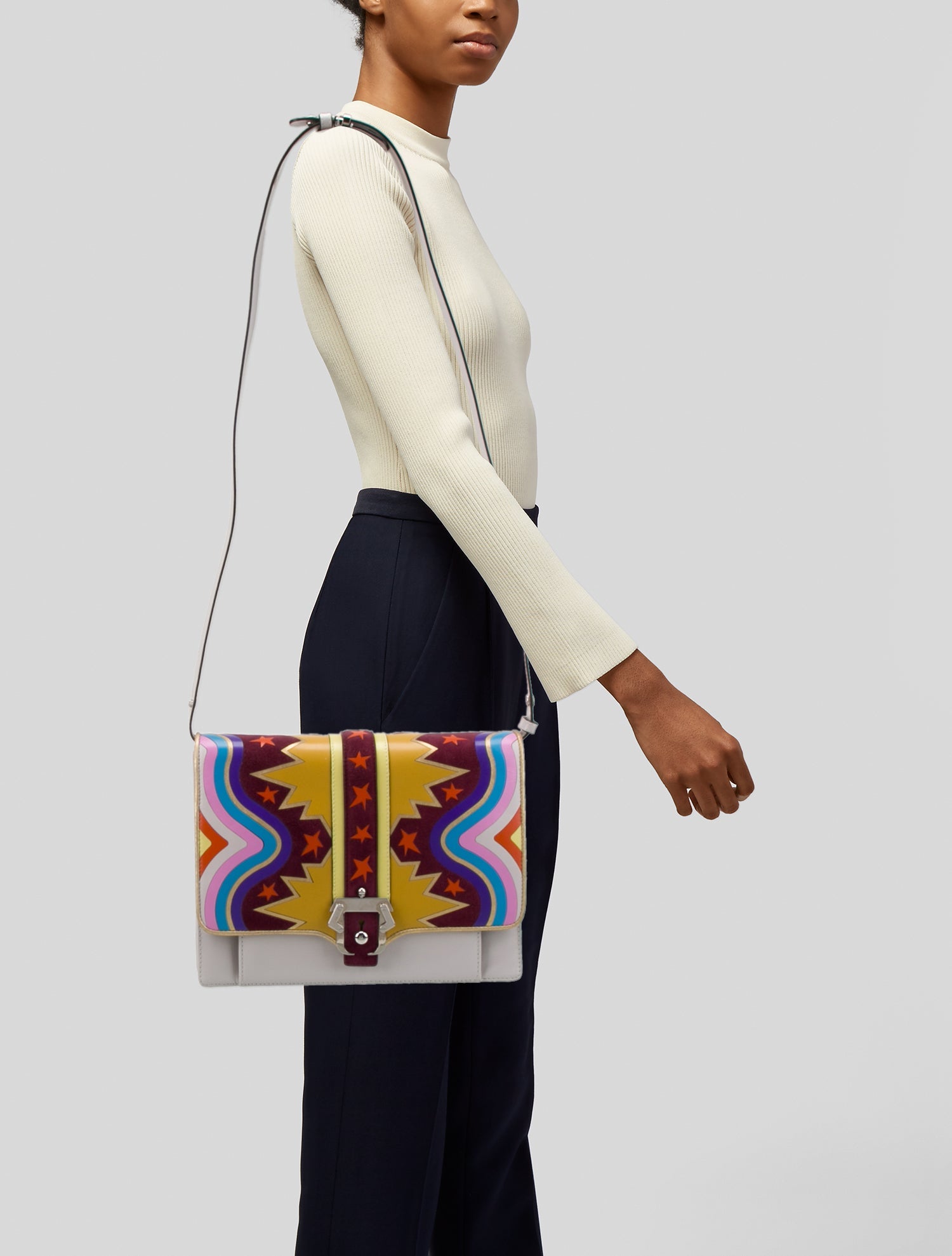 Paula Cademartori Leather Shoulder Bag