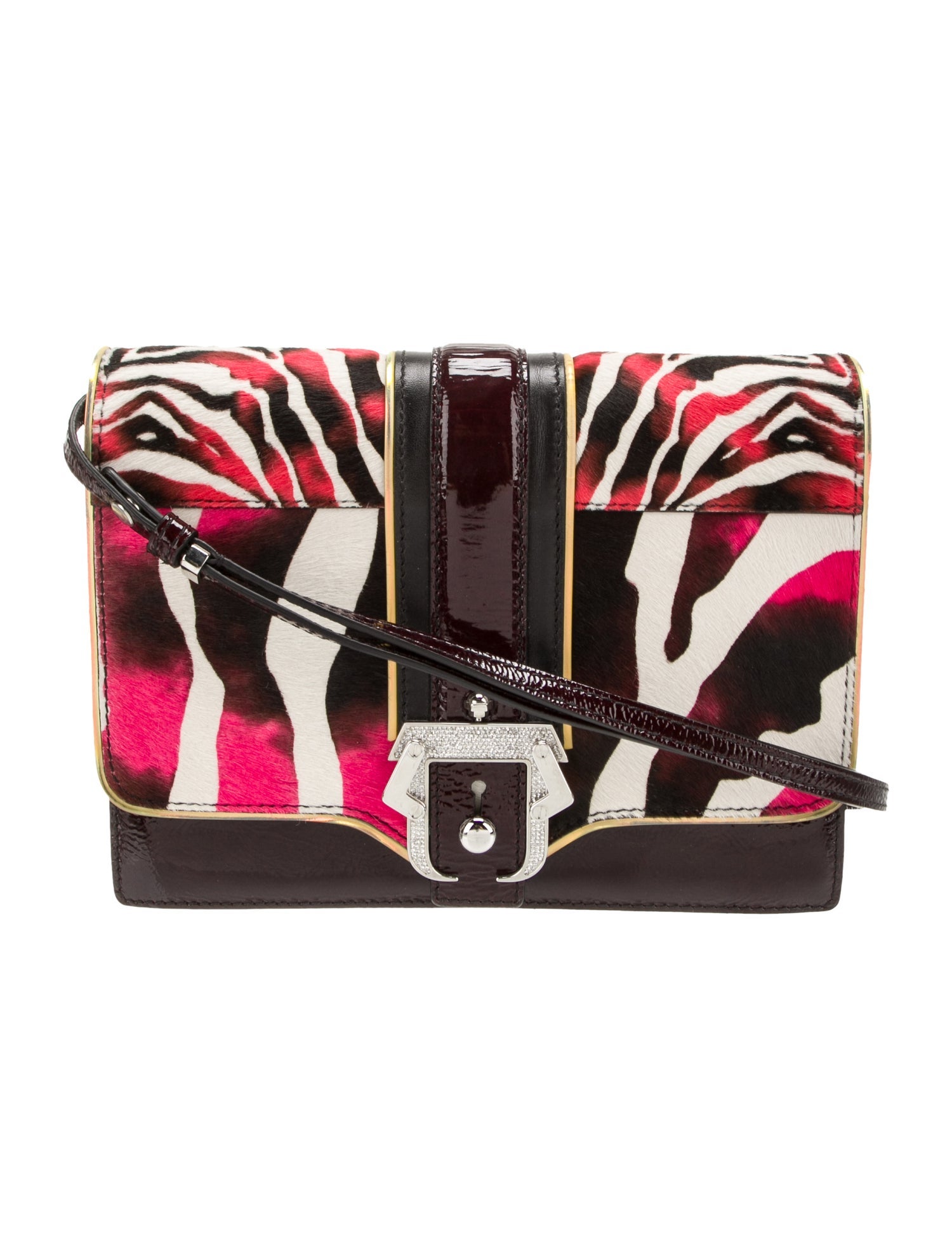 Paula Cademartori Patent Leather Shoulder Bag