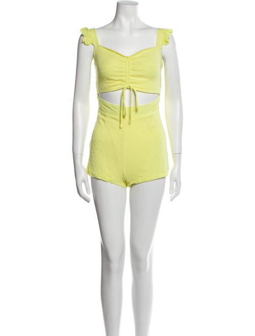 Peace & Love Square Neckline Romper