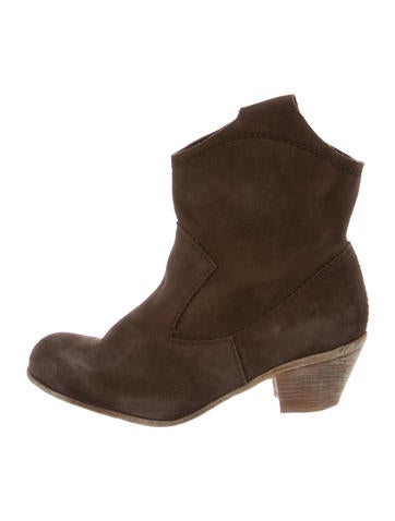 Pedro Garcia Distressed Suede Ankle Boots