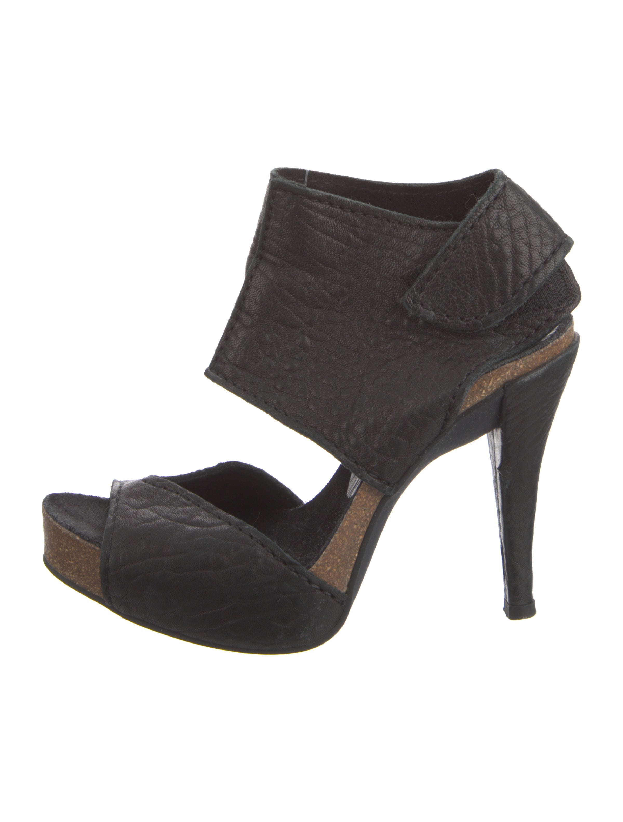 Pedro Garcia Leather Slingback Sandals Black Sandals, Shoes