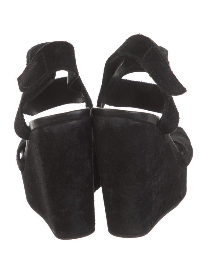 Pedro Garcia Suede Slingback Sandals Black Sandals, Shoes PED52237