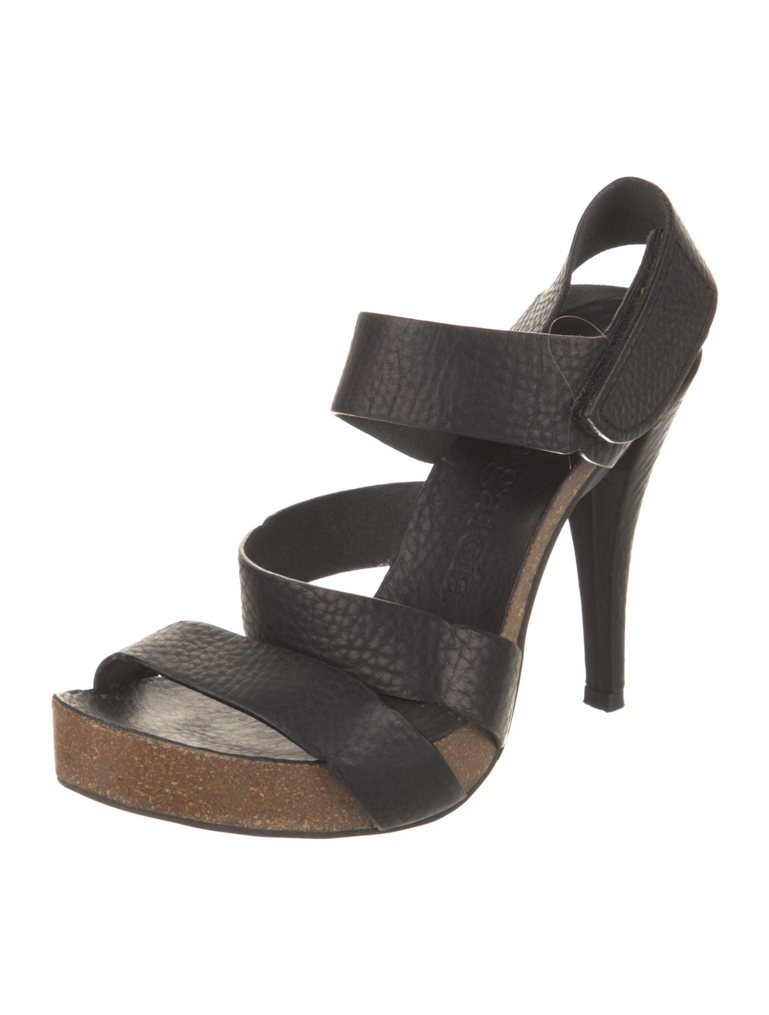 Pedro Garcia Leather Cutout Accent Slingback Sandals