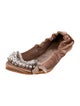 Pedro Garcia Satin Ballet Flats