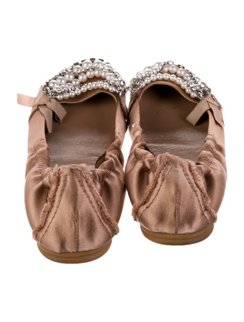 Pedro Garcia Satin Ballet Flats