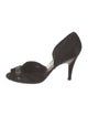 Pedro Garcia Satin Crystal Embellishments D'Orsay Pumps