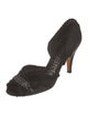 Pedro Garcia Satin Crystal Embellishments D'Orsay Pumps