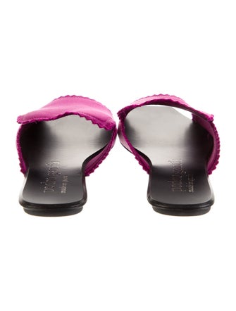 Pedro Garcia Satin Raw-Edge Trim Slides