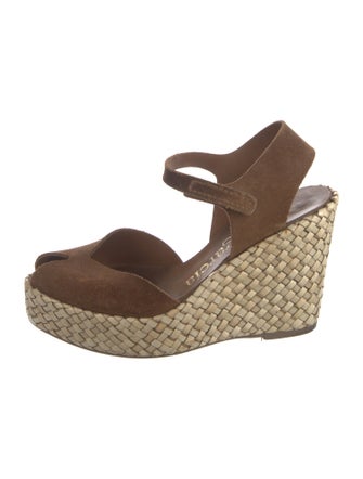 Pedro Garcia Suede Printed Espadrilles