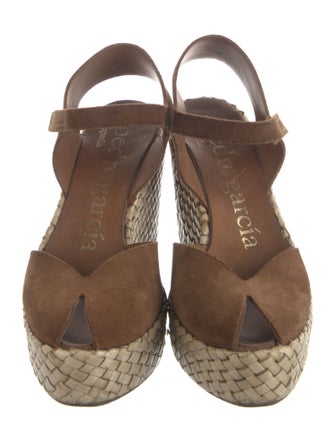 Pedro Garcia Suede Printed Espadrilles