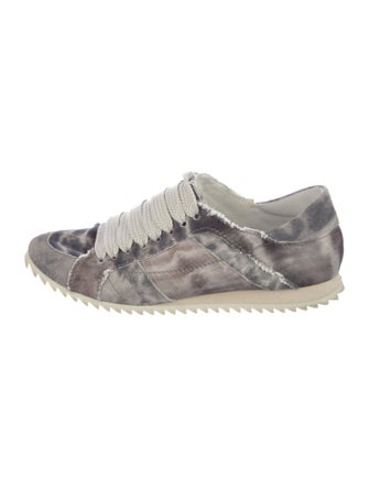 Pedro Garcia Satin Printed Sneakers