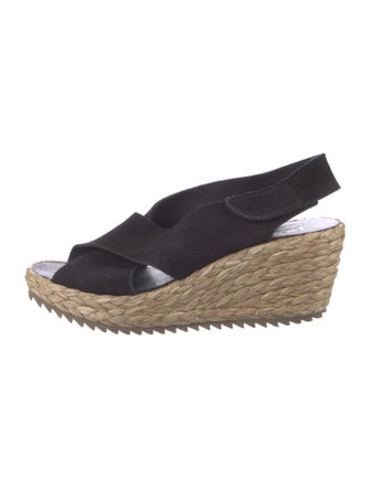 Pedro Garcia Suede Cutout Accent Espadrilles