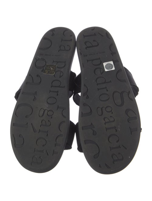 Pedro Garcia Suede Crystal Embellishments Slides