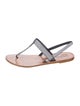 Pedro Garcia Satin T-Strap Sandals