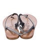 Pedro Garcia Satin T-Strap Sandals