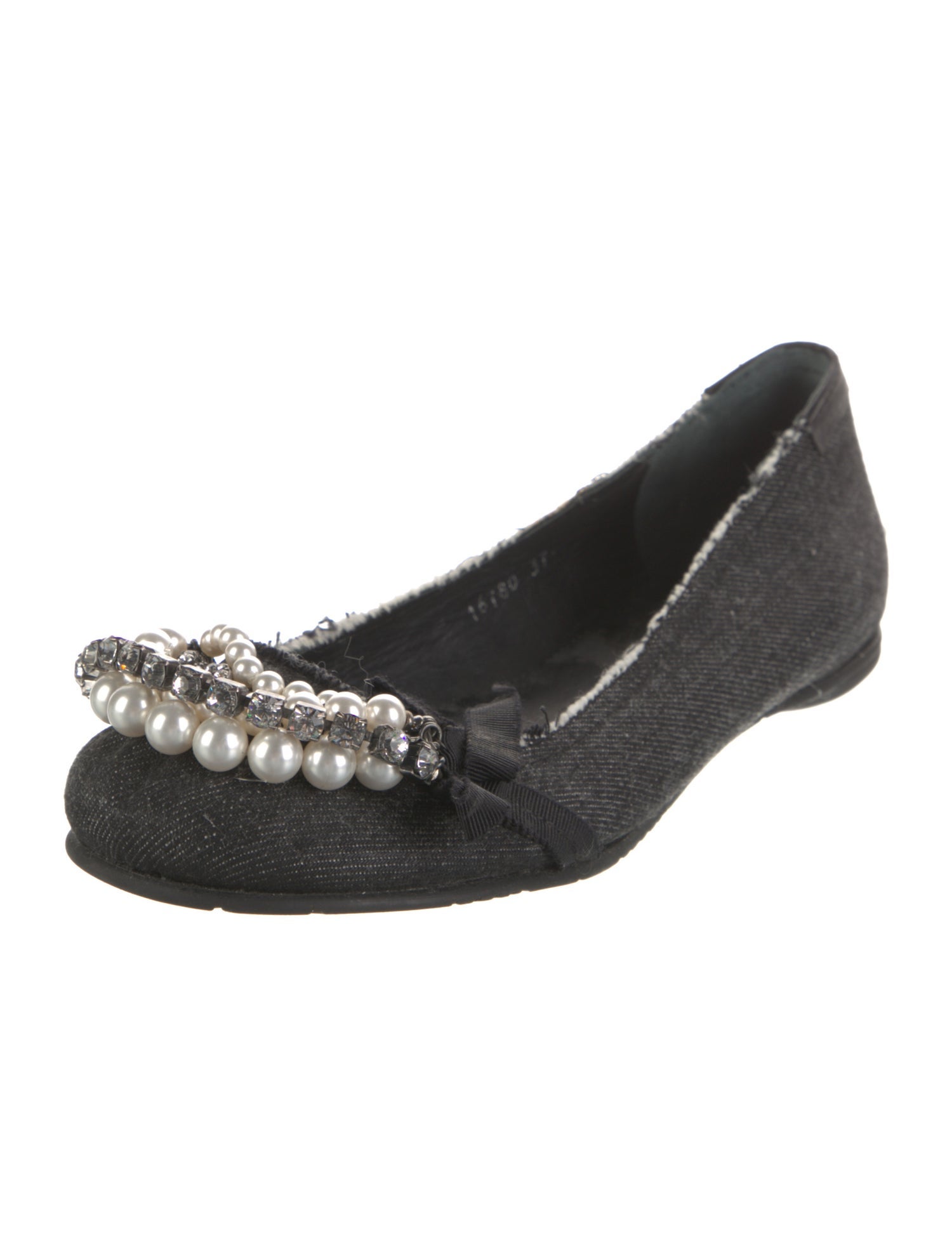 Pedro Garcia Denim Printed Flats