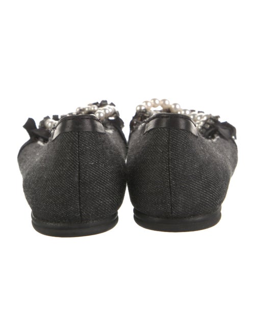 Pedro Garcia Denim Printed Flats